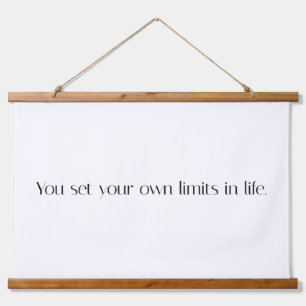 Your Own Limits Wood Topped Wall Tapestry