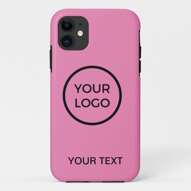 Your own logo and your own text  Case-Mate iPhone case (Back)