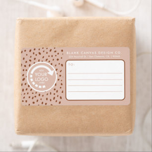 YOUR OWN LOGO Beige & Boho Brown Dots