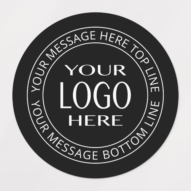 Your Own Logo & Customisable Circular Text (Design 1)