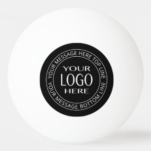 Your Own Logo & Customisable Circular Text Ping Pong Ball