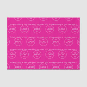 Your own logo here company pink Tissue Paper