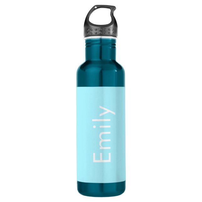 Your Own Name or Word | Soft Sky Blue 710 Ml Water Bottle (Front)