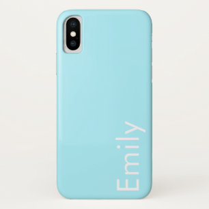 Your Own Name or Word   Soft Sky Blue Case-Mate iPhone Case