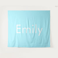 Your Own Name or Word | Soft Sky Blue