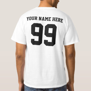 Your Own Numbers and Name T-Shirt