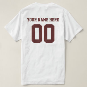 Your Own Numbers and Name T-Shirt