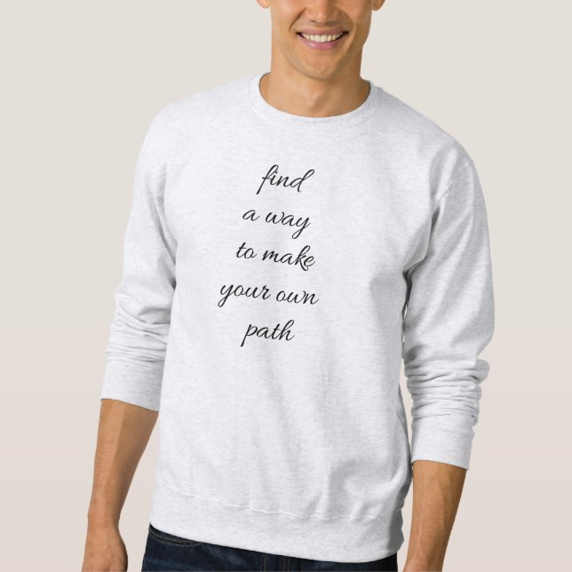 Your Own Path Men's Basic Sweatshirt (Front)