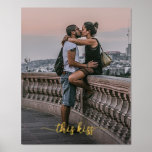 Your Own Personalised Photos and Text on Modern Foil Prints<br><div class="desc">Unique, classic, cute, and decorative real gold foil photo display. With the option to customise or personalise with names, text, and a photo of your choice. This photo display makes a fun Valentine's day gift for a husband or wife, or an excellent special moment keepsake gift for a boyfriend or...</div>