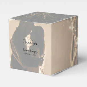 Your Own Photo Faded Wedding  Favour Box