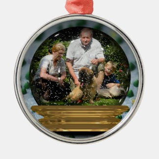 Your own photo in a Snowglobe Frame! - Metal Tree Decoration