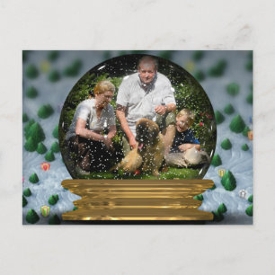 Your own photo in a Snowglobe Frame! - Postcard
