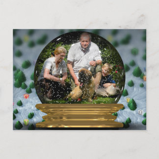 Your own photo in a Snowglobe Frame! - Postcard