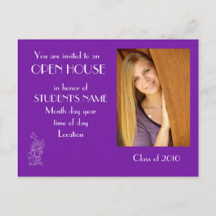 Your own photo - Open house postcard