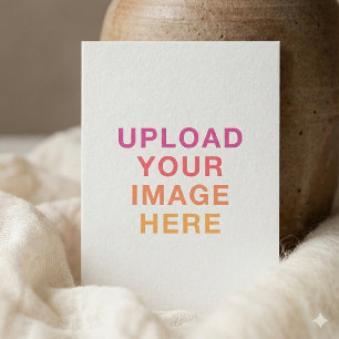 Your Own Printing Image White Wedding Invitation