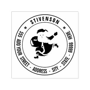 Your Own Return Address Custom Image Christmas  Self-inking Stamp