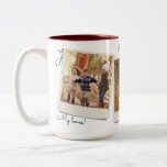 Your Own Three Photos & Text | Instant Photo Two-Tone Coffee Mug<br><div class="desc">Need a super awesome personal Christmas gift they'll treasure for sure? Simply upload three of your very own favourite pictures and they will appear right into these 3 vintage style instant photo frames! Next you can add a few cute phrases or leave the quotes just as they're shown (or delete...</div>