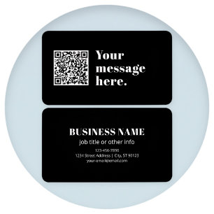 Your own Uploaded QR code & Editable Retro Text