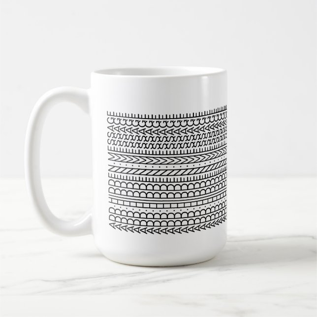 Your Own Words, Quote, Joke Custom Hidden Message Coffee Mug (Left)