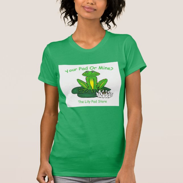 Your Pad or Mine - Women's Bright Green T-Shirt (Front)