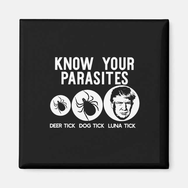 Your Parasites Anti-trump Resist T Shirt Funny Gif Magnet (Front)