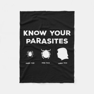 Your Parasites Anyone But Anti Trump Protest Caric Fleece Blanket