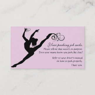 Your Parking Job Sucks Referral Card