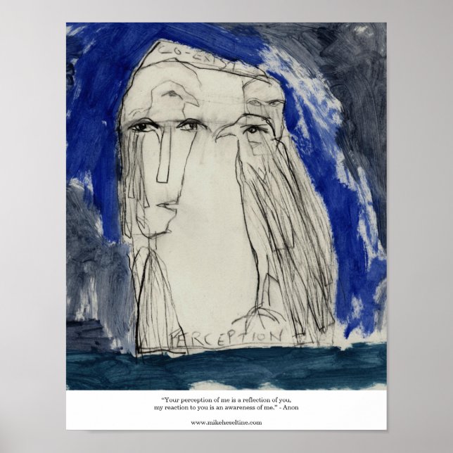 Your perception of me is a reflection of you -Anon Poster (Front)