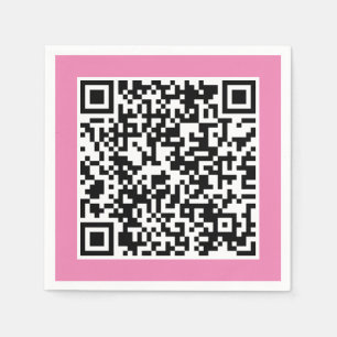 Your Personal QR Code Linked to Your URL Napkin