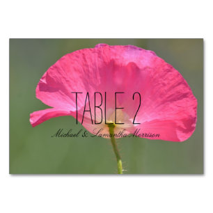 Your Personalised Photo and Names Table Number