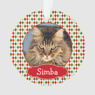 Your Pet Christmas Ornament Harlequin