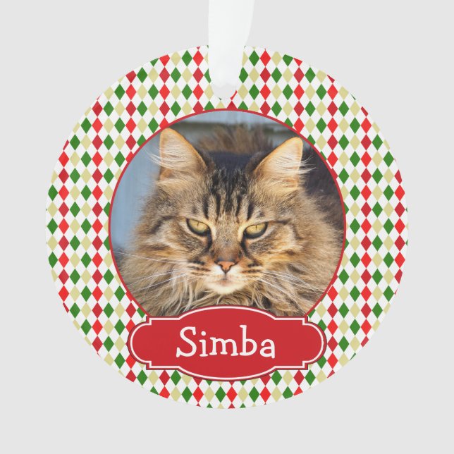 Your Pet Christmas Ornament Harlequin (Front)