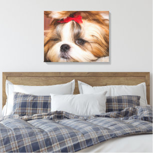Your pet dog puppy custom photo canvas print