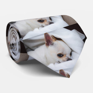Your pet dog puppy custom photo chihuahua, 2 sided tie