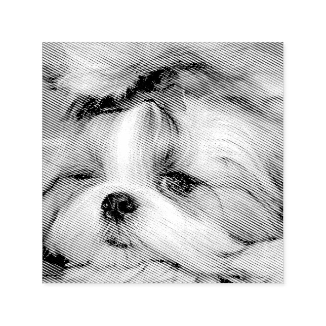 Your pet dog puppy custom photo self-inking stamp (Design)