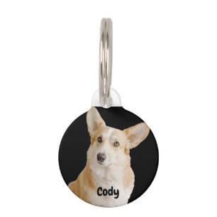 Your Pet Image Photo Name and Phone Number Pet Tag