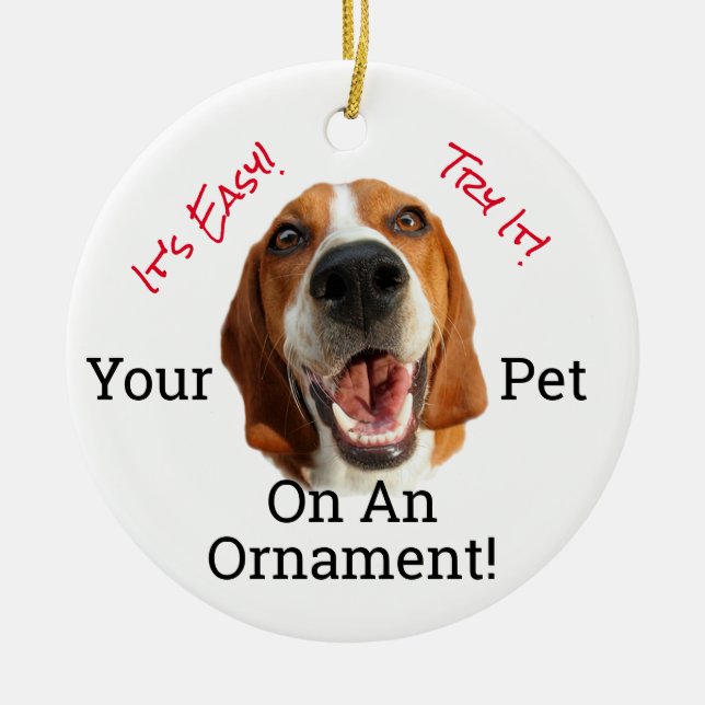 Your Pet On A  Ceramic Tree Decoration (Front)