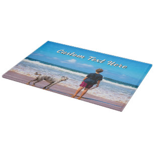 Your Pet Photo Cutting Board with Custom Text