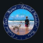 Your Pet Photo Dart Board with Custom Text<br><div class="desc">Custom Photo and Text Dart Board - Your Own Design with Pet / Dog - Personalised Family / Friends or Personal Dartboards Gift - Add Your Photo and Text - Resize and move or remove and add elements / text with Customisation tool ! Choose / add your favourite font /...</div>