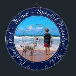 Your Pet Photo Dart Board with Custom Text<br><div class="desc">Custom Photo and Text Dart Board - Your Own Design with Pet / Dog - Personalised Family / Friends or Personal Dartboards Gift - Add Your Photo and Text - Resize and move or remove and add elements / text with Customisation tool ! Choose / add your favourite font /...</div>