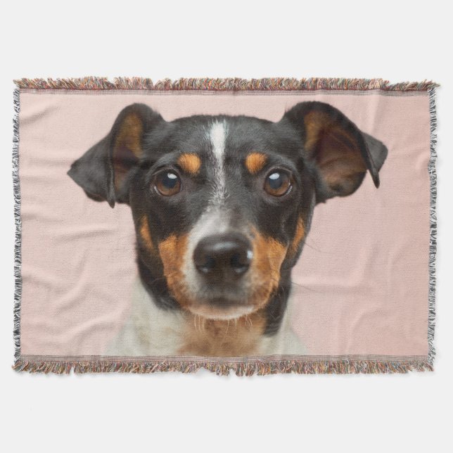 Your Pet Photo Dog Throw Blanket (Front)