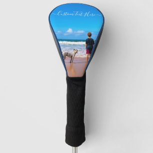 Your Pet Photo Golf Head Cover with Custom Text