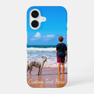 Your Pet Photo iPhone Case Personalised Text