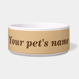 Your Pet’s Name With Light Brown Background on Pet