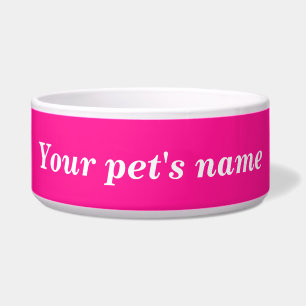 Your Pet's Name on Pink Background on Pet