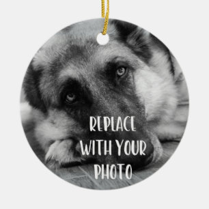 Your Pet's Photo Lost Pet Ceramic Tree Decoration