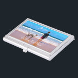 Your Phot Business Card Case with Custom Text<br><div class="desc">Custom Photo and Text Business Card Cases - Your Own Design - Personalised Family / Friends or Personal Gift - Add Your Photo and Text - Resize and move or remove and add elements / text with Customisation tool ! Choose / add your favourite font / colour / size !...</div>