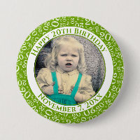 Your Photo | 20th Birthday Random Number Green