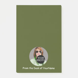 Your Photo and Message Customise This Easily Olive Post-it Notes