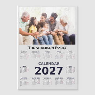 Your Photo and Name Customisable 2027 Calendar